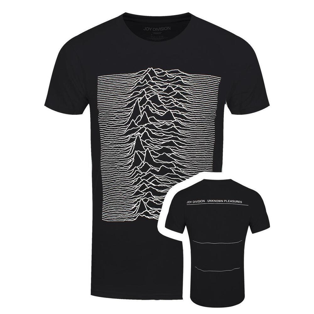 Joy Division Unknown Pleasures Mens Black Tshirt 2 Sided